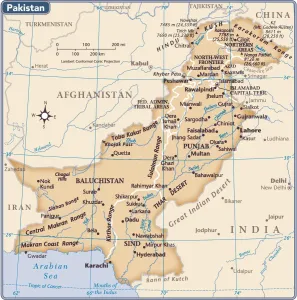 2011 Pakistan Country Map Print (Reference Maps)