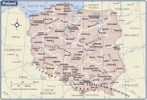 Prints of 2011 edition Poland Prints: Fine Art Storehouse 2011 Print of Poland Reference Map