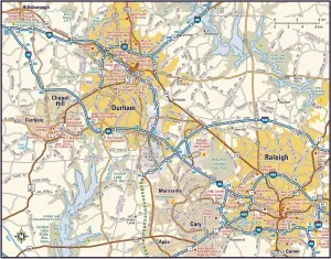 Vintage Style Maps Online Prints: Reference Maps