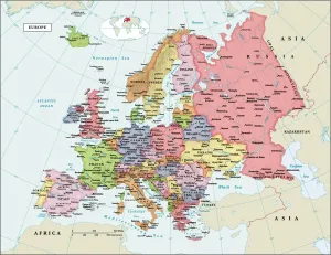 Vintage Style Maps Prints: Reference Maps