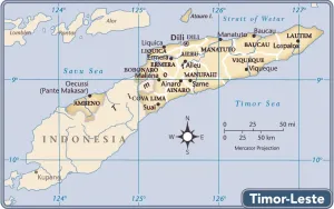 Reference Maps 2011 Edition Prints: Timor Leste country map