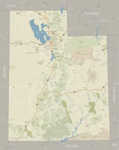 Utah State Map Print: Reference Maps