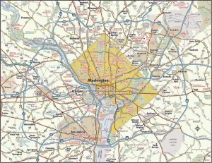 Fine Art Storehouse 2011 Washington, DC Area Map Print