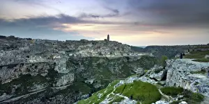 Prints of Old town of Matera, called sassi di Matera and Park of Rupestrian Churches. It UNESCO site of World Eritage Basilicata Prints: Matera Old Town Print - Sassi di Matera and Park of Rupestrian Churches