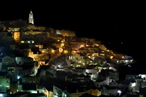Sassi Di Matera Prints: Matera at Night