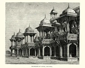 Mausoleum of akbar, Sikandra, India, 19th Century Mausoleum of akbar, Sikandra, India, 19th Century