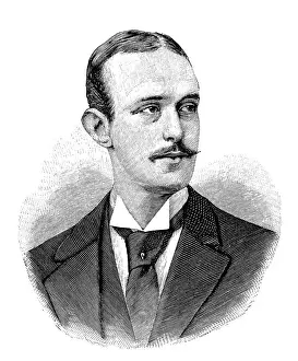 Prints of Illustration from 19th century Related Prints: 19th Century German Composer Max Schilling Print