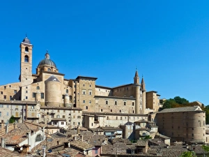 Medieval skyline of Urbino, a UNESCO Heritage site Medieval skyline of Urbino, a UNESCO Heritage site