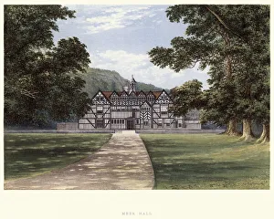 Mere Hall, Worcestershire, England 19th Century Mere Hall, Worcestershire, England 19th Century