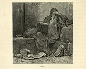 Merlin reading books on magic. Orlando Furioso Merlin reading books on magic. Orlando Furioso