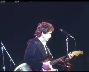 Electric Guitar Performance Prints: Bob Dylan Performs