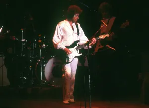 Electric Guitar Performance Prints: Bob Dylan Performs