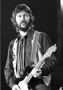 Vintage Rock Concert Images Prints: Clapton Performs