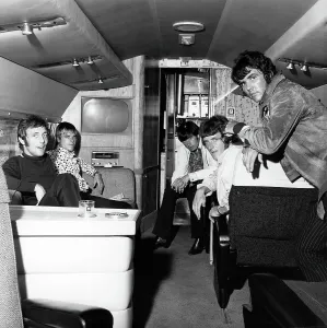 British Invasion Bands Prints: Dave Clark 5 On A Jet