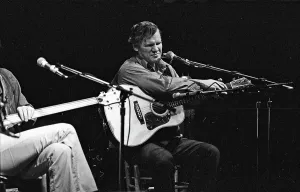 Folk Music Legends Prints: Doc Watson Performing