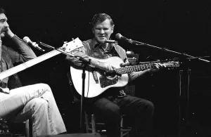 Doc Watson Performing Print, January 22, 1977