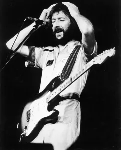 Vintage Music Icon Prints: Eric Clapton Performs