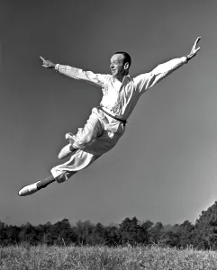 Prints of LOS ANGELES - CIRCA 1940: Dancer, actor and singer Fred Astaire (1899 - 1987) performs for the camera during a photo session circa 1940 in Los Angeles, California Actors And Actress Prints: Fine Art Print of Fred Astaire Photo Session circa 1940