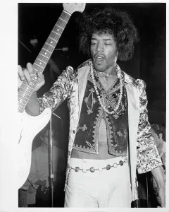 Electric Guitar Performance Prints: Jimi Performs