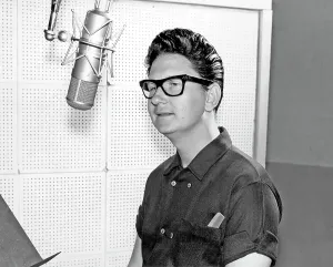 Vintage Singer Songwriter Prints: Roy Orbison In The Studio