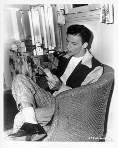 Frank Sinatra Reading A Script Print, Circa 1945