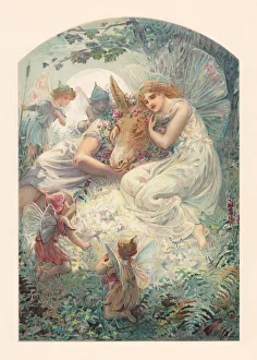 A Midsummer Night's Dream by William Shakespeare, chromolithograph, published 1899 A Midsummer Night's Dream by William Shakespeare, chromolithograph, published 1899