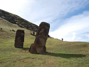 Chilean Landmarks Prints: Moai Statues