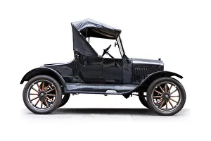 Model T convertible silhouetted side view Model T convertible silhouetted side view