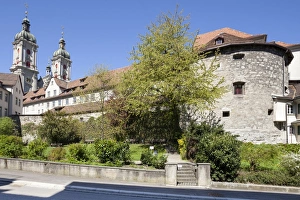 Monastery quarter with the Collegiate Church of St. Gallen, cathedral Monastery quarter with the Collegiate Church of St. Gallen, cathedral