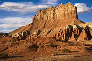 Morning light on Wild Horse Butte in Goblin Valley State Park Morning light on Wild Horse Butte in Goblin Valley State Park