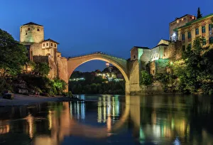 Mostar, the Old Bidge over the Neretva river, Bosnia and Herzegovina Mostar, the Old Bidge over the Neretva river, Bosnia and Herzegovina