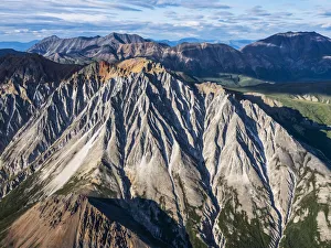 The mountains of Kluane National Park and Reserve seen from an aerial perspective The mountains of Kluane National Park and Reserve seen from an aerial perspective