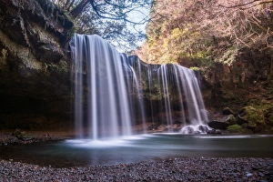 Nabegataki Waterfall in oguni, kyushu japan Nabegataki Waterfall in oguni, kyushu japan