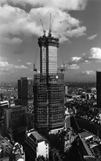 Nat West Tower Print, 1977: Construction Exterior