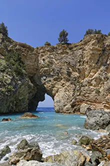Natural arch, coast in Antiochia ad Cragum, Turkish Riviera, Gazipasa, Antalya Province Natural arch, coast in Antiochia ad Cragum, Turkish Riviera, Gazipasa, Antalya Province