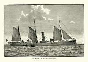 US Navy warship, USS Dolphin (PG-24) 19th Century US Navy warship, USS Dolphin (PG-24) 19th Century