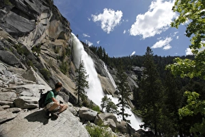 Nevada Falls in the Yosemite Nationapark, California, USA Nevada Falls in the Yosemite Nationapark, California, USA