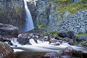 Njupeskar, the highest waterfall in Sweden, Fulufjallet National Park, Dalarnas lan Njupeskar, the highest waterfall in Sweden, Fulufjallet National Park, Dalarnas lan