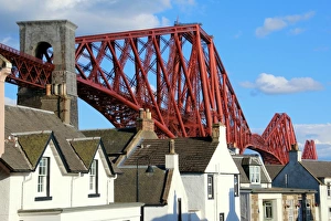North Queensferry with the beautiful Forth bridge North Queensferry with the beautiful Forth bridge