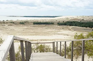 Observation platform at Parnidder dune on the Curonian Spit, near Nida Observation platform at Parnidder dune on the Curonian Spit, near Nida