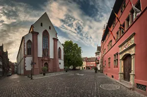 Old Town Hall and St. Martin is chruch in Freiburg city, Germany Old Town Hall and St. Martin is chruch in Freiburg city, Germany