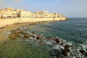 Ortygia waterfront Promenade, Siracusa, Sicily