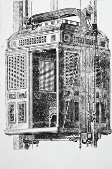 Otis Elevator Print circa 1890