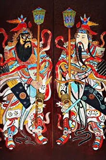 Paintings on door of Chinese Assembly Hall Paintings on door of Chinese Assembly Hall