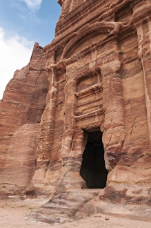 The Palace Tomb, one of the burial tombs collectively known as the Royal Tombs, Petra The Palace Tomb, one of the burial tombs collectively known as the Royal Tombs, Petra