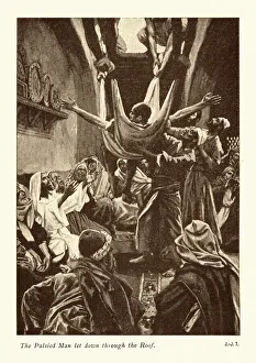 The Palsied man let down through the roof The Palsied man let down through the roof