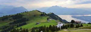 Panorama from Rigi Staffel Mountain looking towards Pilatus Mountain, Rigikulm Panorama from Rigi Staffel Mountain looking towards Pilatus Mountain, Rigikulm