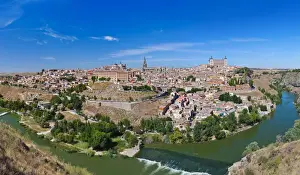 Medieval Townscape Photography Prints: Panorama of Toledo Spain