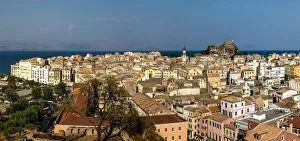 Panorama view on Corfu town, Corfu, Greece Panorama view on Corfu town, Corfu, Greece