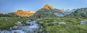 Panorama, Zemmgrund valley with Zemmbach stream, Ginzling, Zillertal valley, Tyrol Panorama, Zemmgrund valley with Zemmbach stream, Ginzling, Zillertal valley, Tyrol